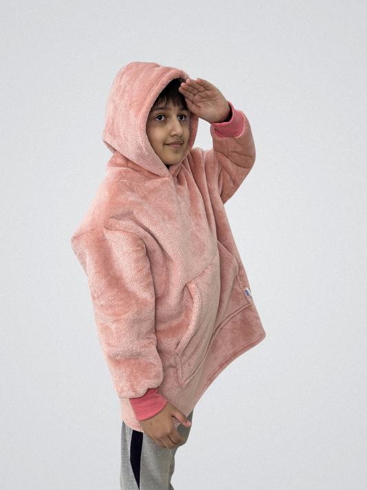 Peachy Kids Blanket Hoodie